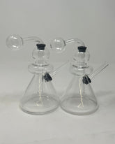Bulbous Shape 3Pcs Dab Oil Rig